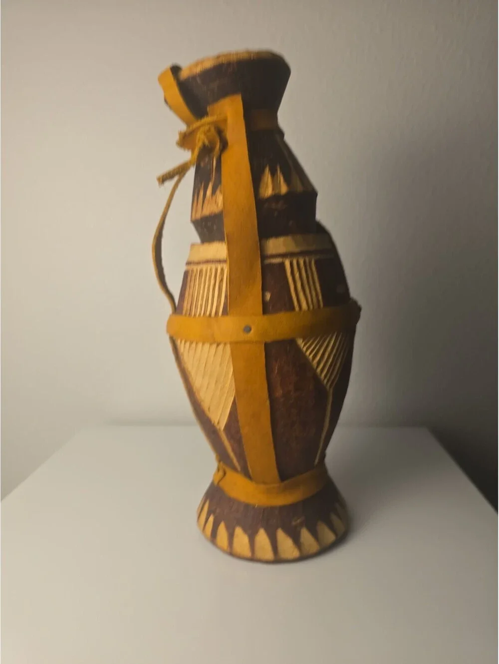 Somali Dhiil Milk Vessel Set Carved African Tribal Wood